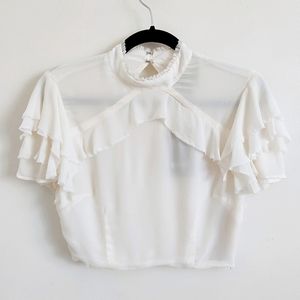 NWT Reformation Pandora blouse in ivory